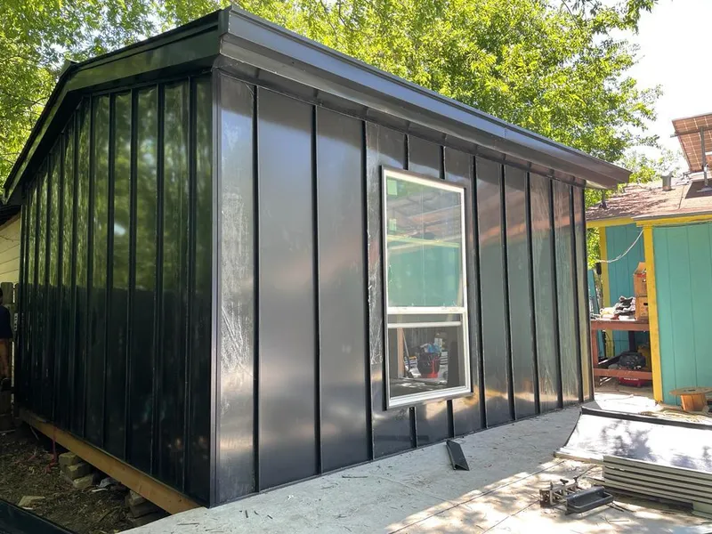 Black standing seam metal wall panels for Metal Roof Installation in Upper Freehold